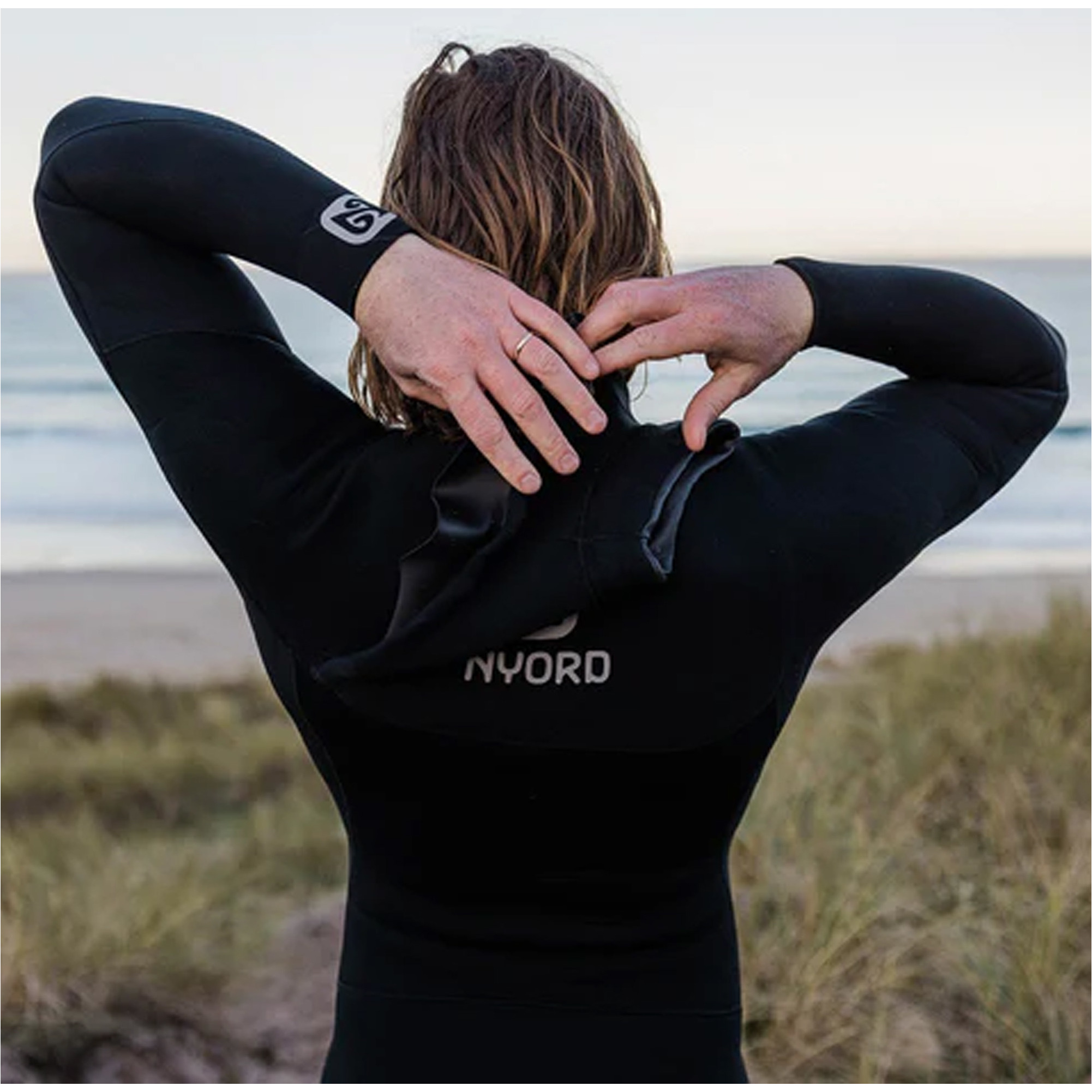 2025 Nyord Mens Furno Warmth 5/4mm Chest Zip GBS Wetsuit FWM54001 - Black